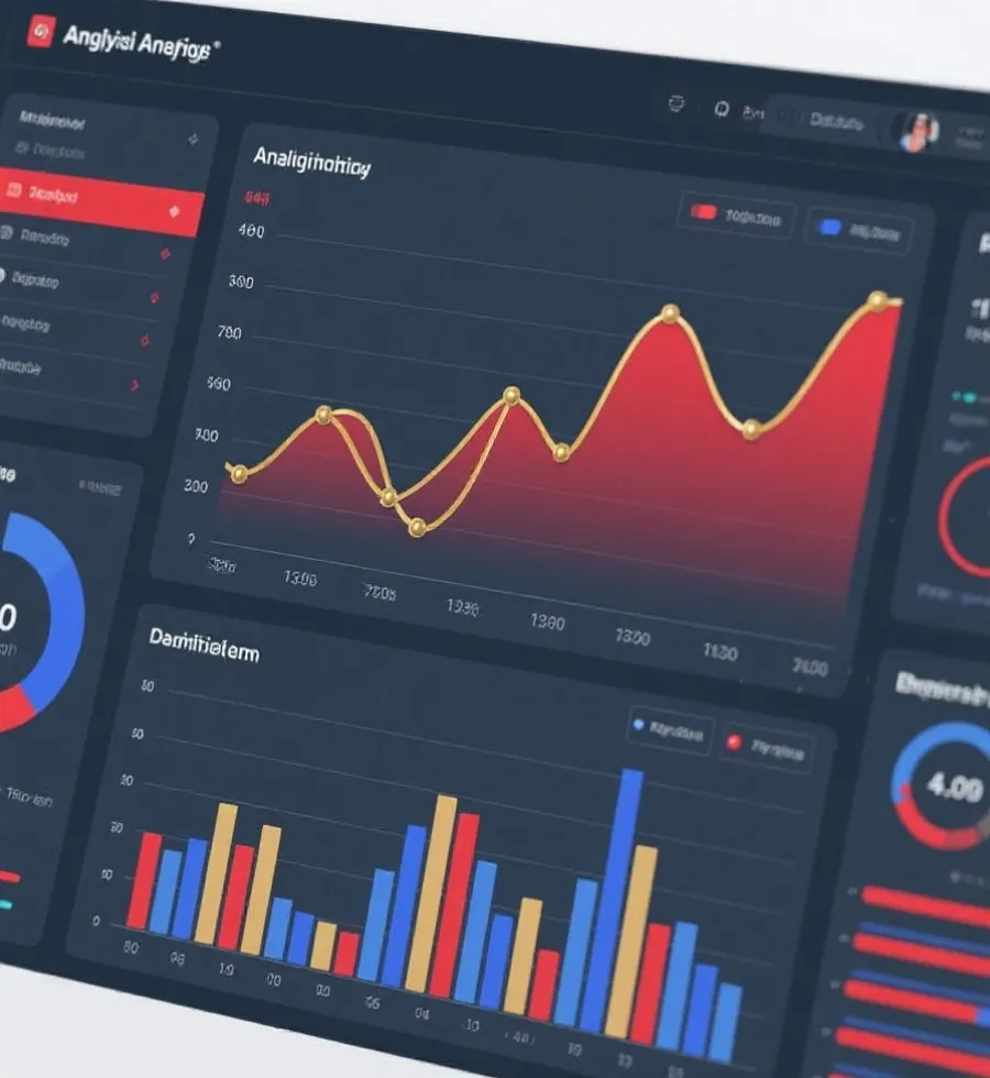 Trend analytics dashboard illustration